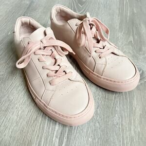 Greats Brooklyn Women's Royale Perforated Pink Leather Sneaker Shoes 9.5 Italy